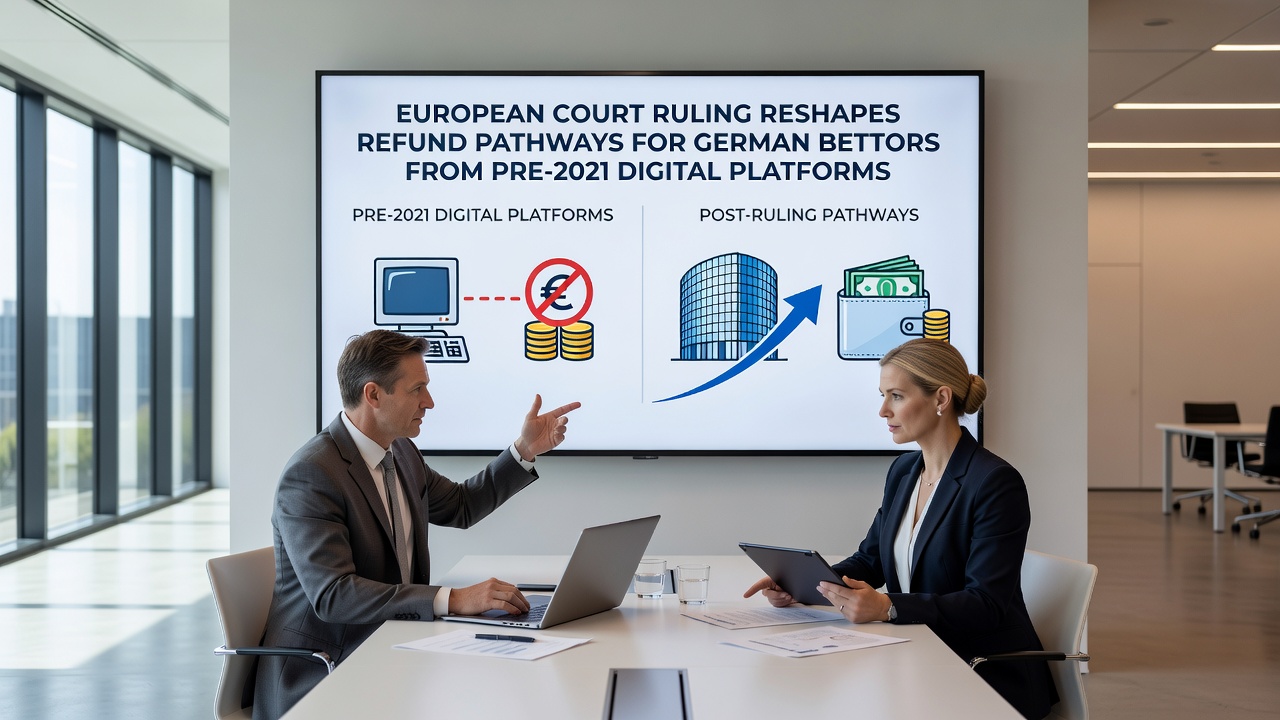 Illustration zu laufenden Gerichtsverfahren und Rückerstattungsprozessen für deutsche Spieler